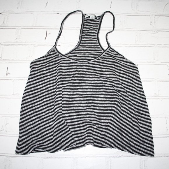 🖤🌫️ American Eagle · Striped Tank · Size Small - Picture 1 of 4